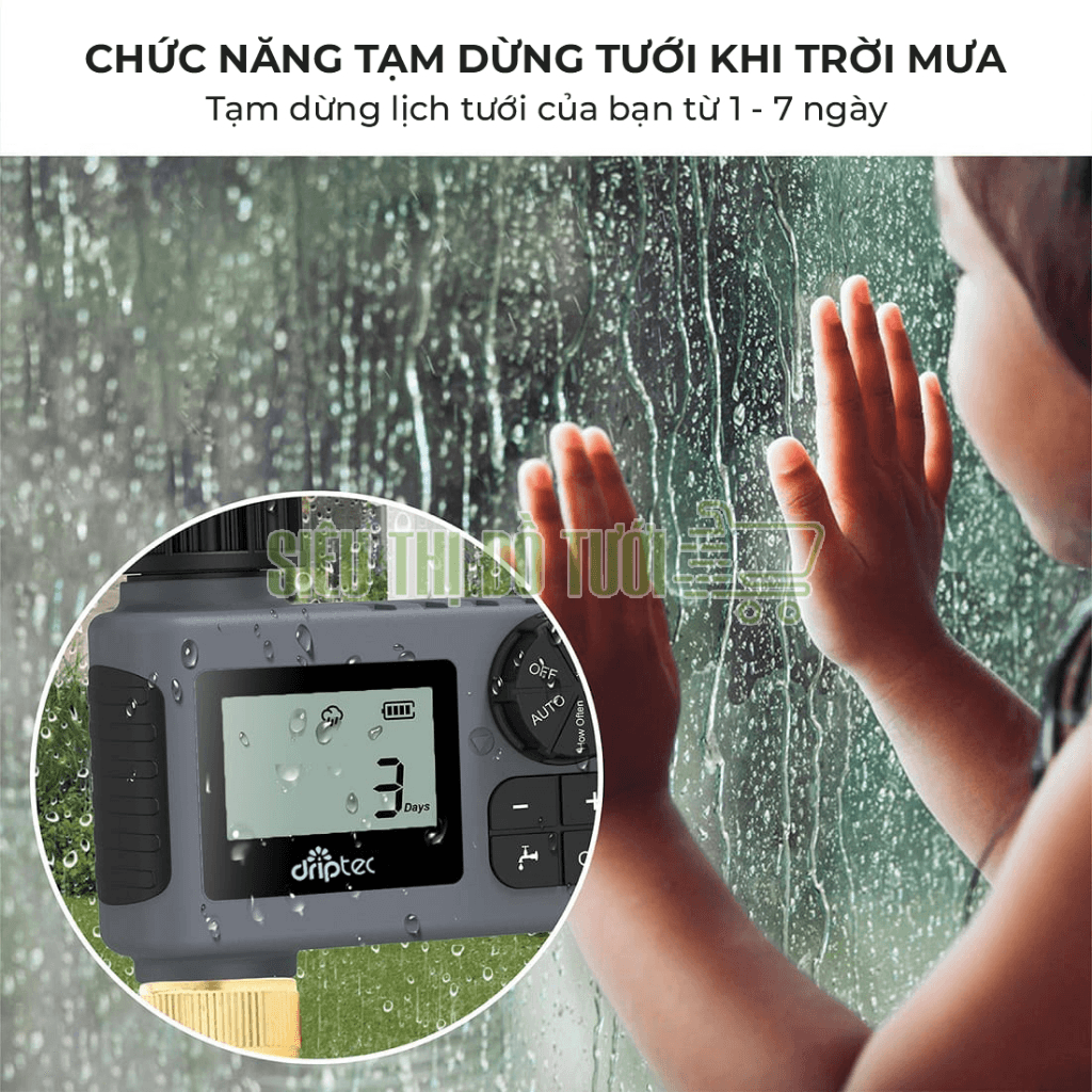 Hẹn giờ tưới tự động Driptec DR-T05 Hẹn giờ tưới tự động Driptec DR-T05